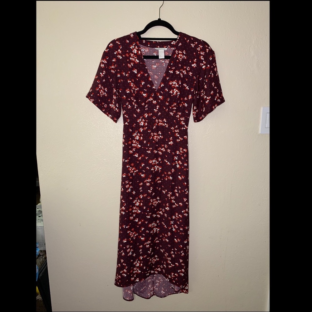 H&M High Low 1970s Style Maxi Dress